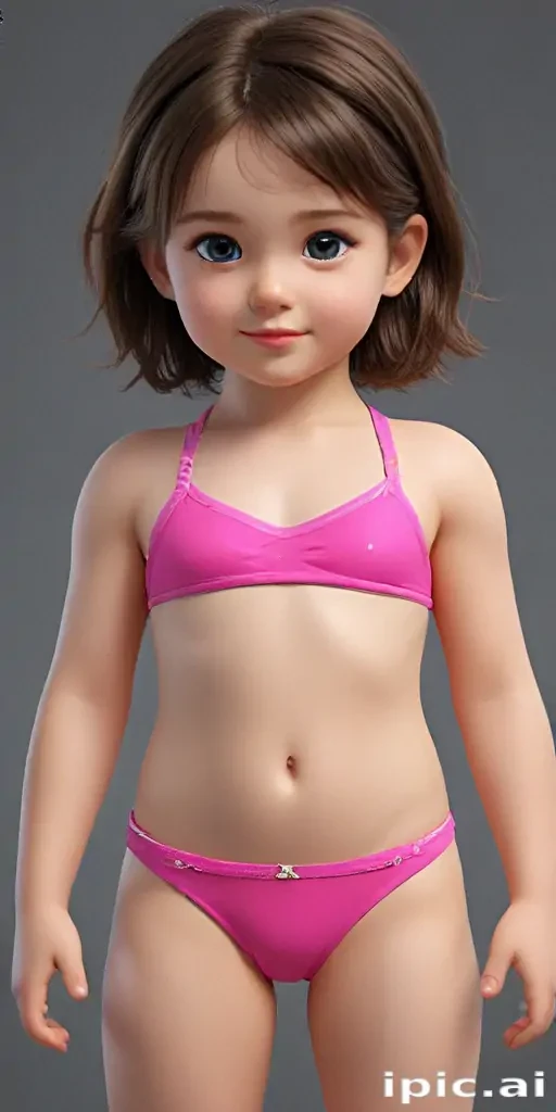 little girl in bikini ai