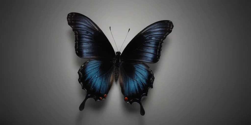 black butterfly outline