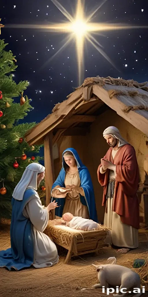 merry christmas nativity images free