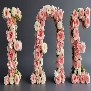 floral letters
