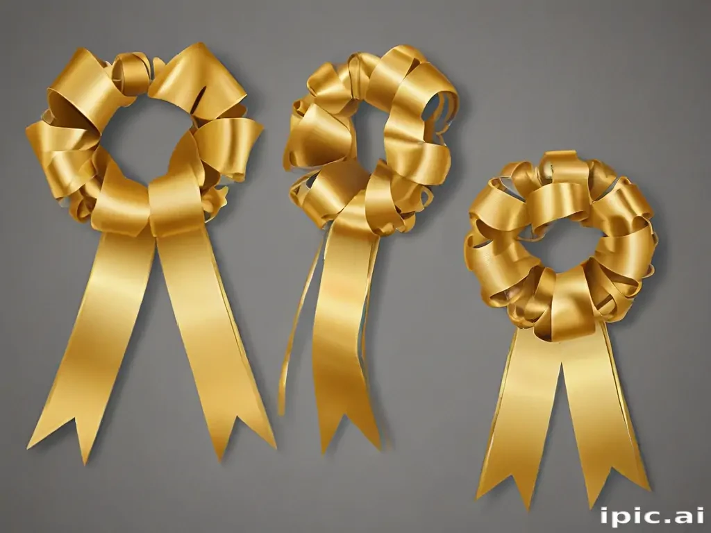 gold ribbon clipart