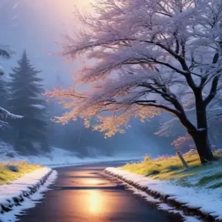 snowing iphone wallpaper