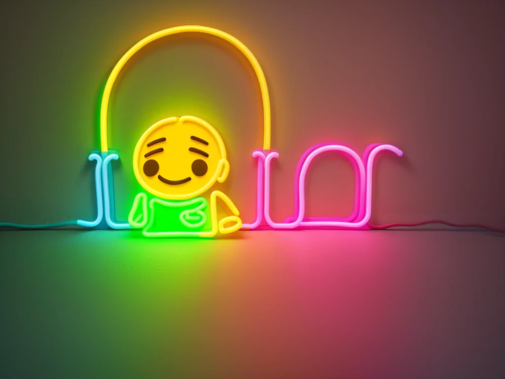 neon emoji
