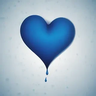 blue heart wallpaper