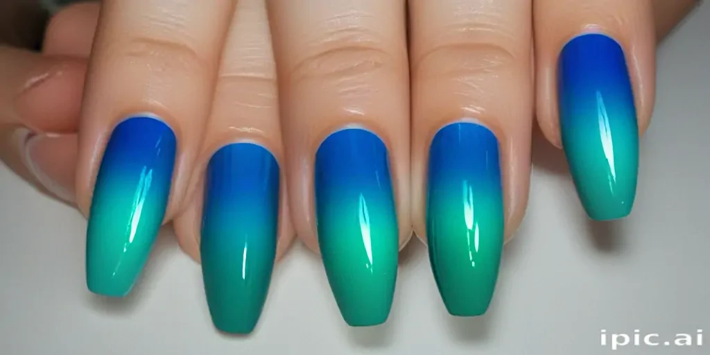 blue green gradient