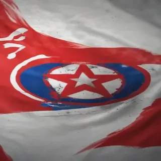 north korea flag