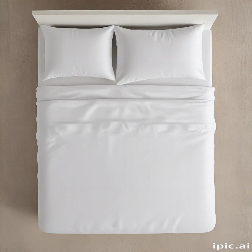 bed top view