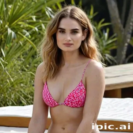 lily james bikini