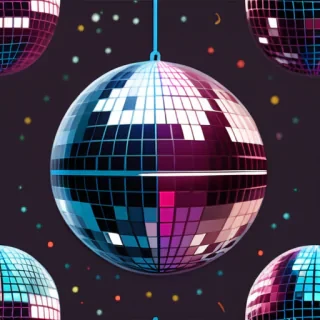 transparent background disco ball png