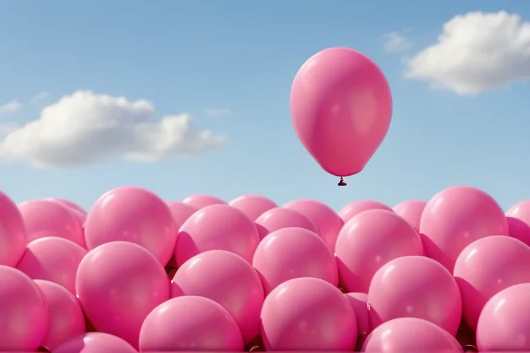 pink balloon background