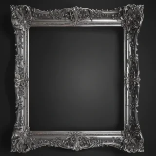 silver frame png