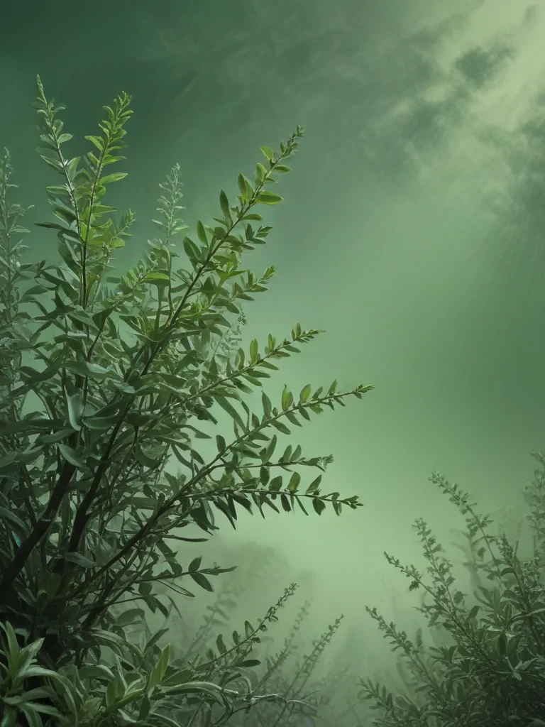 sage green backround