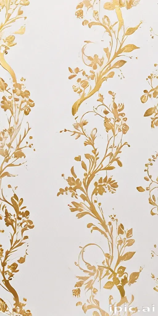 white background gold