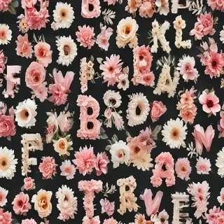 floral letters