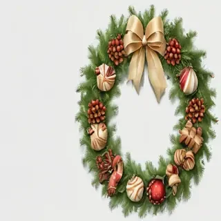christmas wreath transparent