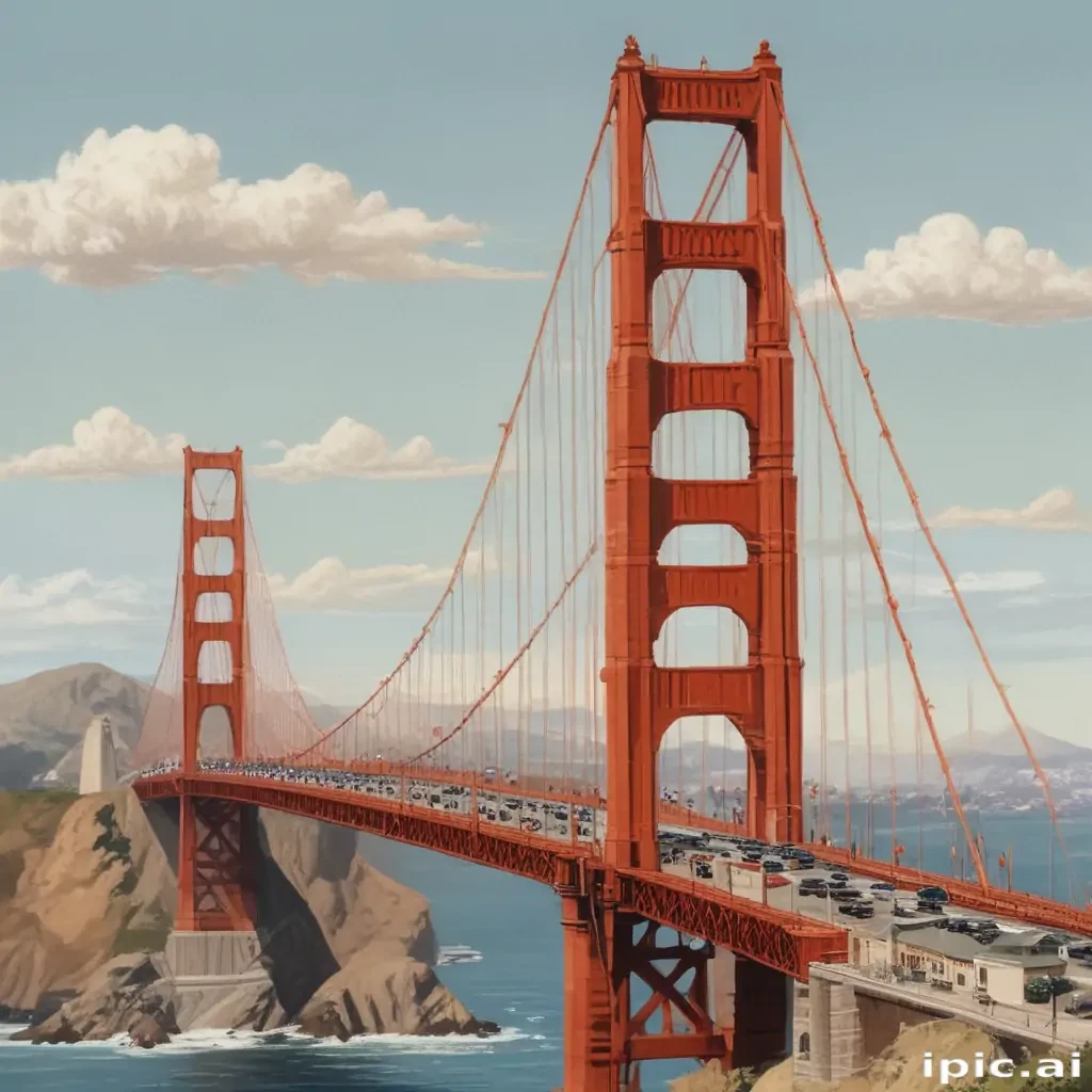 clipart golden gate bridge