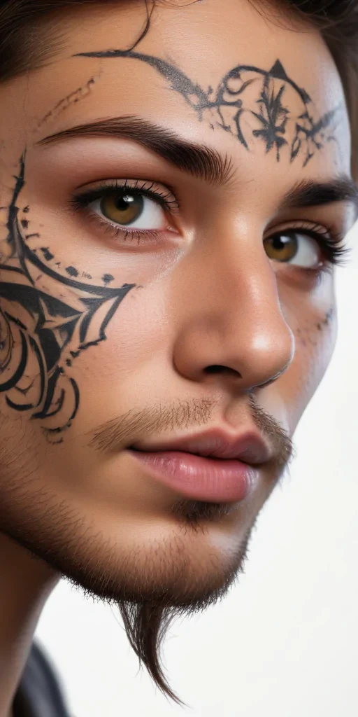 face tattoo png