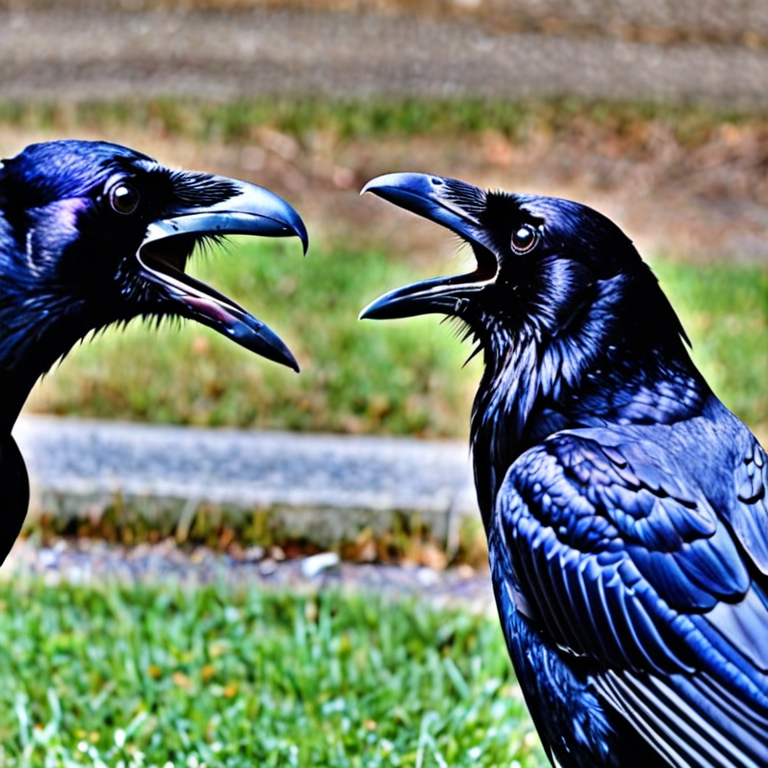 angry raven fight