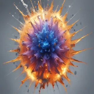 transparent explosion