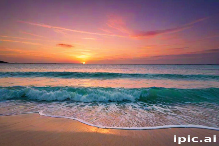 beach background sunset