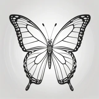 butterfly outline png