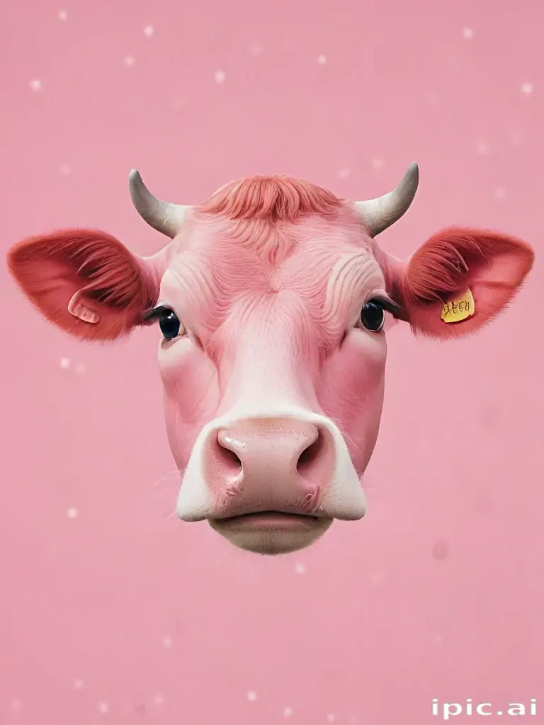 pink cow wallpaper