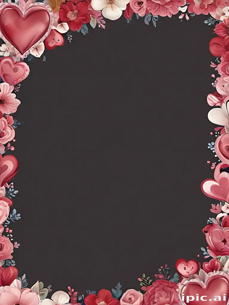 heart border png aesthetic