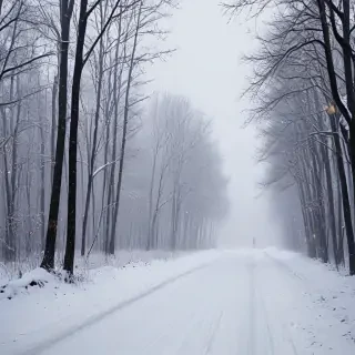 snowing iphone wallpaper