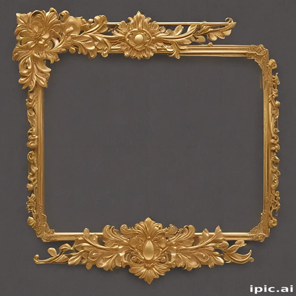 gold border transparent