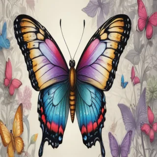 butterfly drawing png