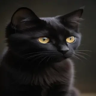 cute black cat wallpaper