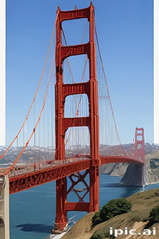 clipart golden gate bridge