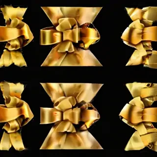 gold ribbon clipart