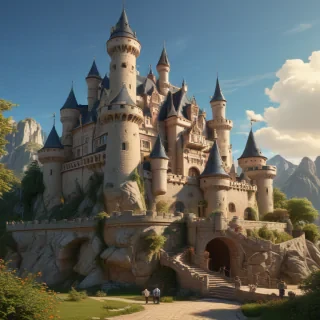 castle in cartoon