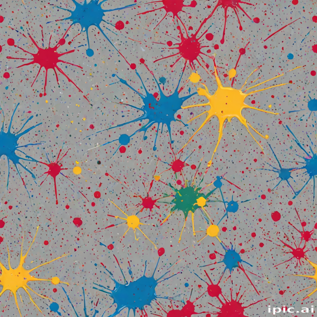 transparent paint splatter