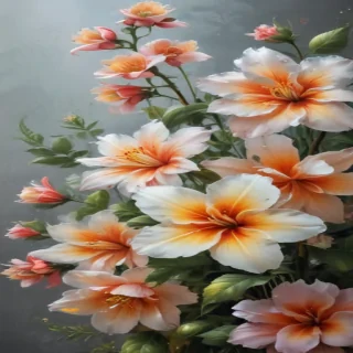 aesthetic flower painting