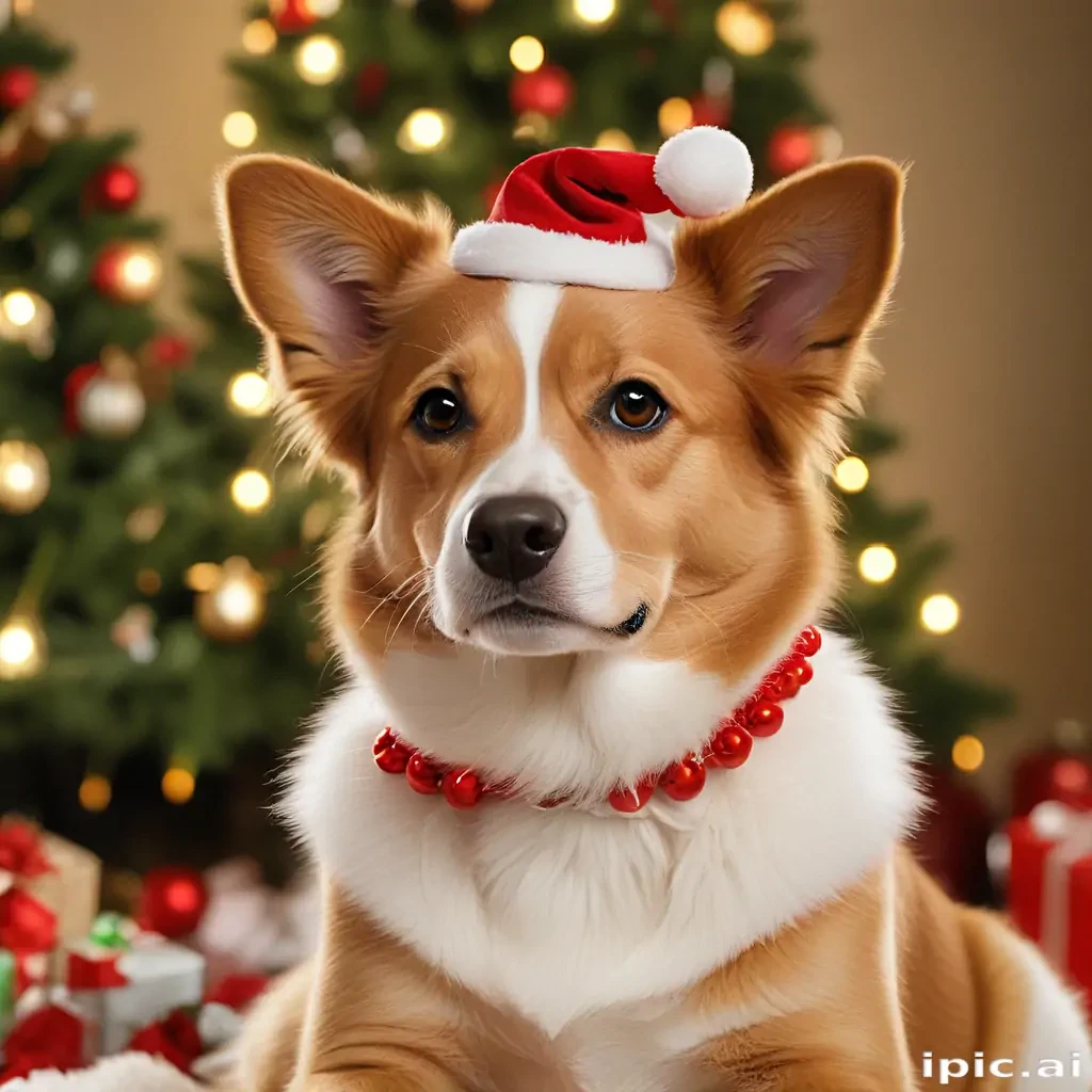 christmas dog wallpaper
