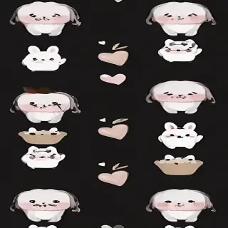 iphone cute black wallpaper