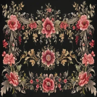 floral borders clipart