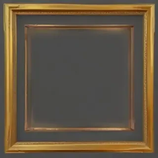 rectangle golden frame png