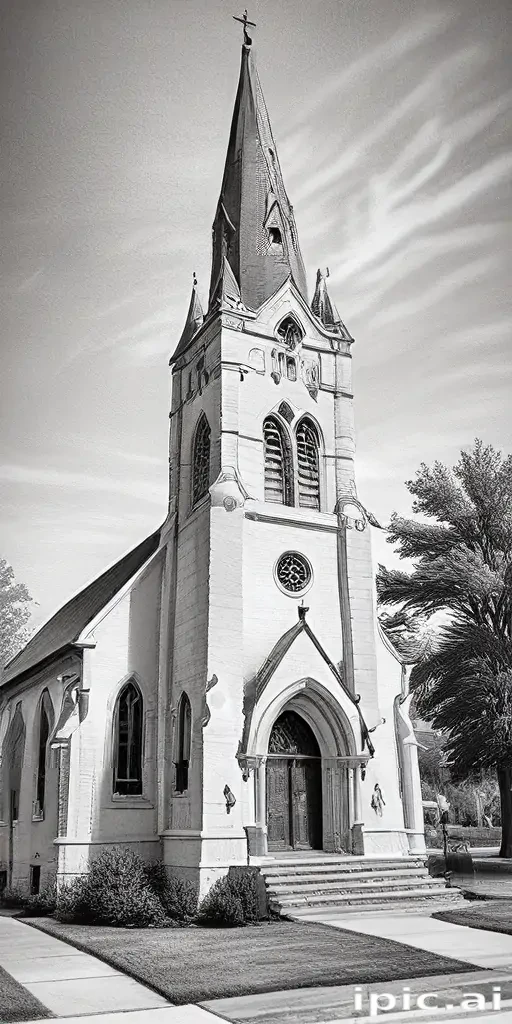 church drawing