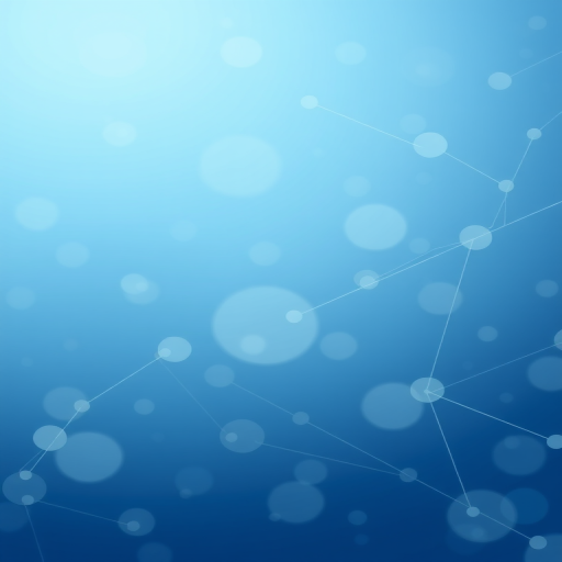 Create a digital abstract background featuring interconnected circles and lines in varying sizes and orientations on a smooth gradient from light blue to dark blue with high-resolution detail, shot with a DSLR camera at f/8 aperture, ISO 100, and a 50mm lens to enhance clarity and depth.