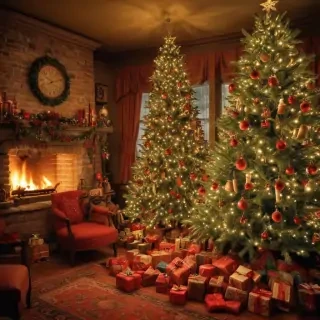 old fashioned christmas pictures