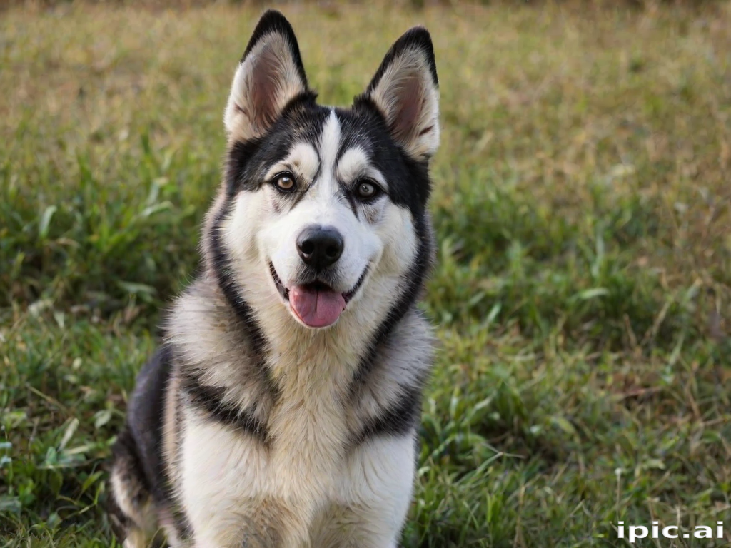 alaskan husky shepherd
