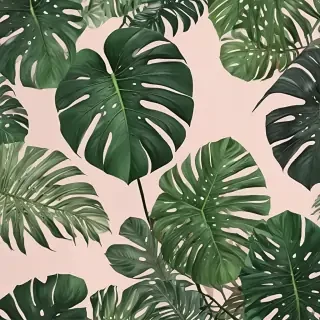 aesthetic monstera wallpaper