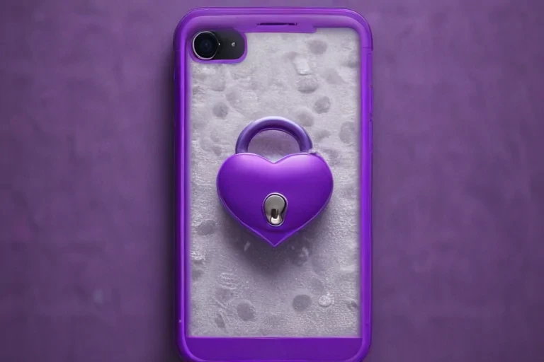 purple lock screen
