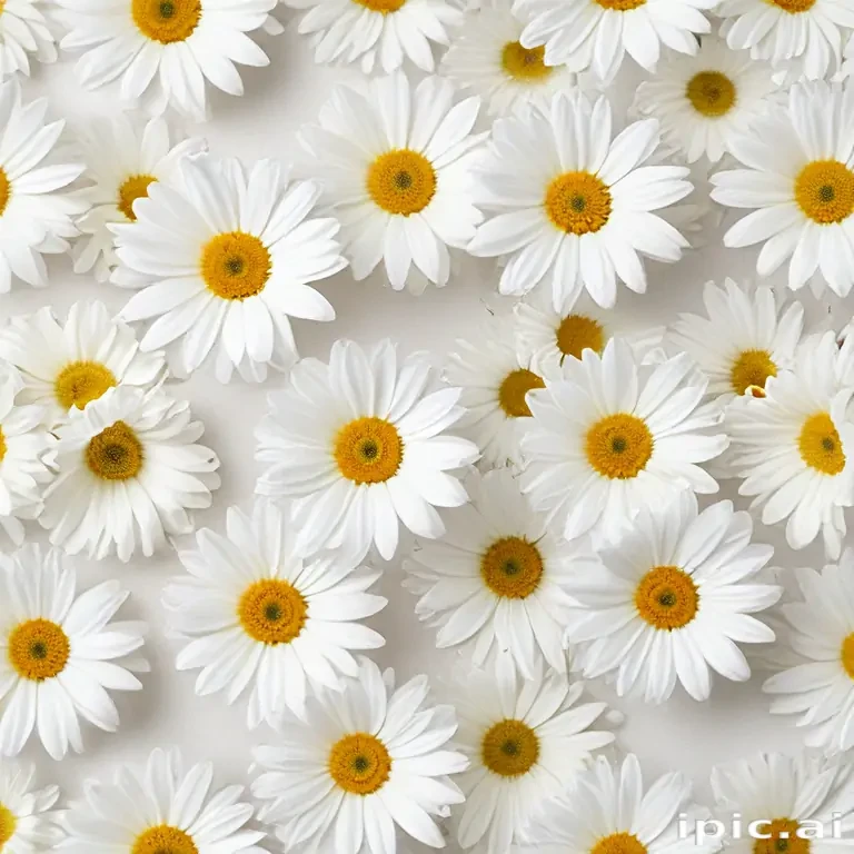 white flowers on white background