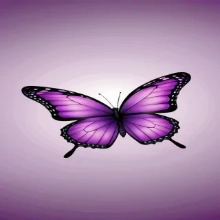 purple butterfly clipart