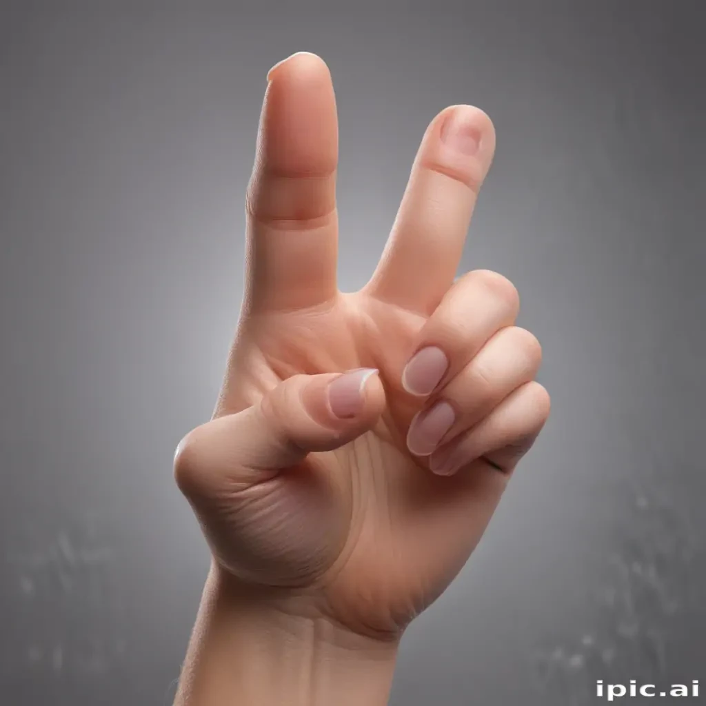 middle finger transparent