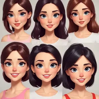 cartoon girs